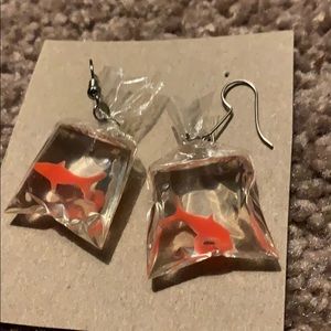 Goldfish Bag Drop Earrings
